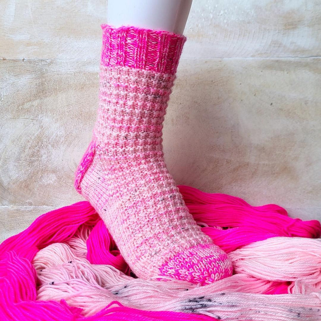 Cozy Cabin Socks | Knitting pattern and knitting kits - Biscotte Yarns
