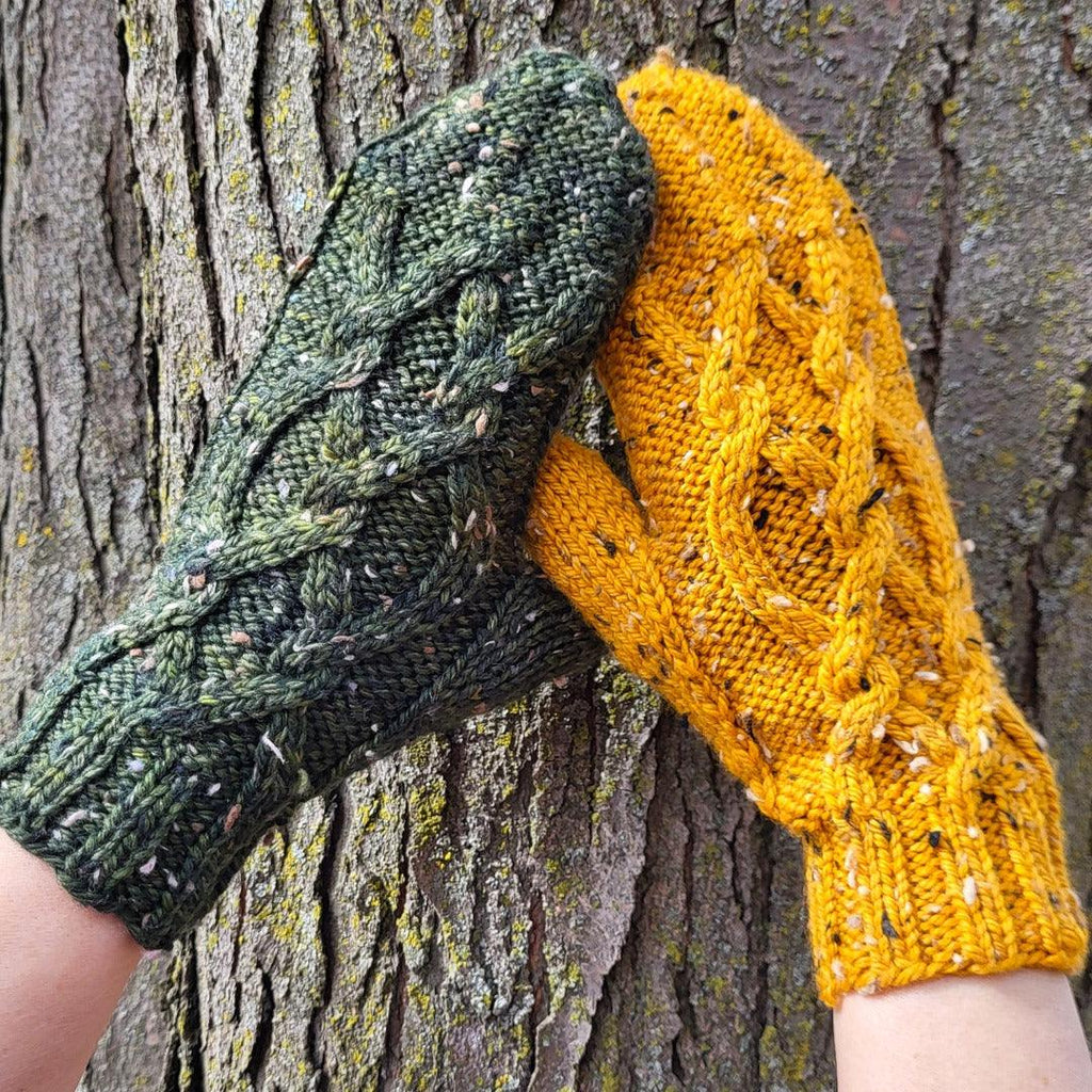 Into the Woods Mittens | Knitting pattern and knitting kits - Biscotte Yarns