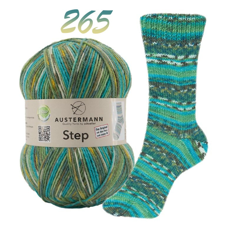 Austermann Step 4 Sock Yarn with Aloe Vera and Jojoba