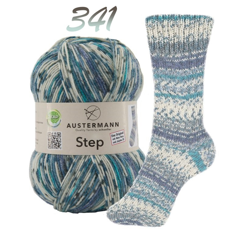 Austermann Step 4 Sock Yarn with Aloe Vera and Jojoba