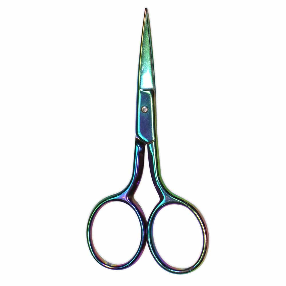 Rainbow Titanium Embroidery Scissors - 3.5 in