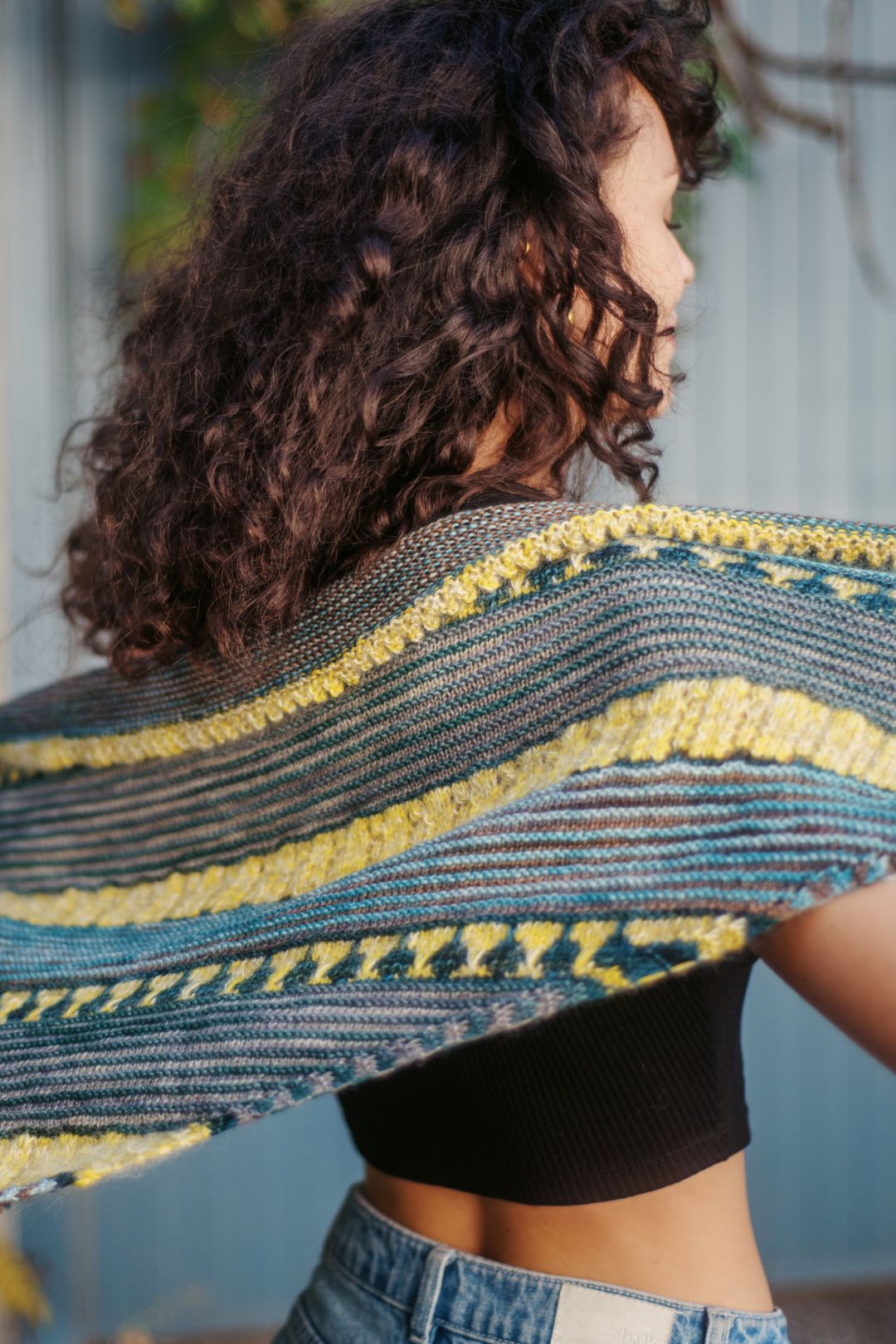 Polar Express Shawl | Knitting pattern and Optional kits