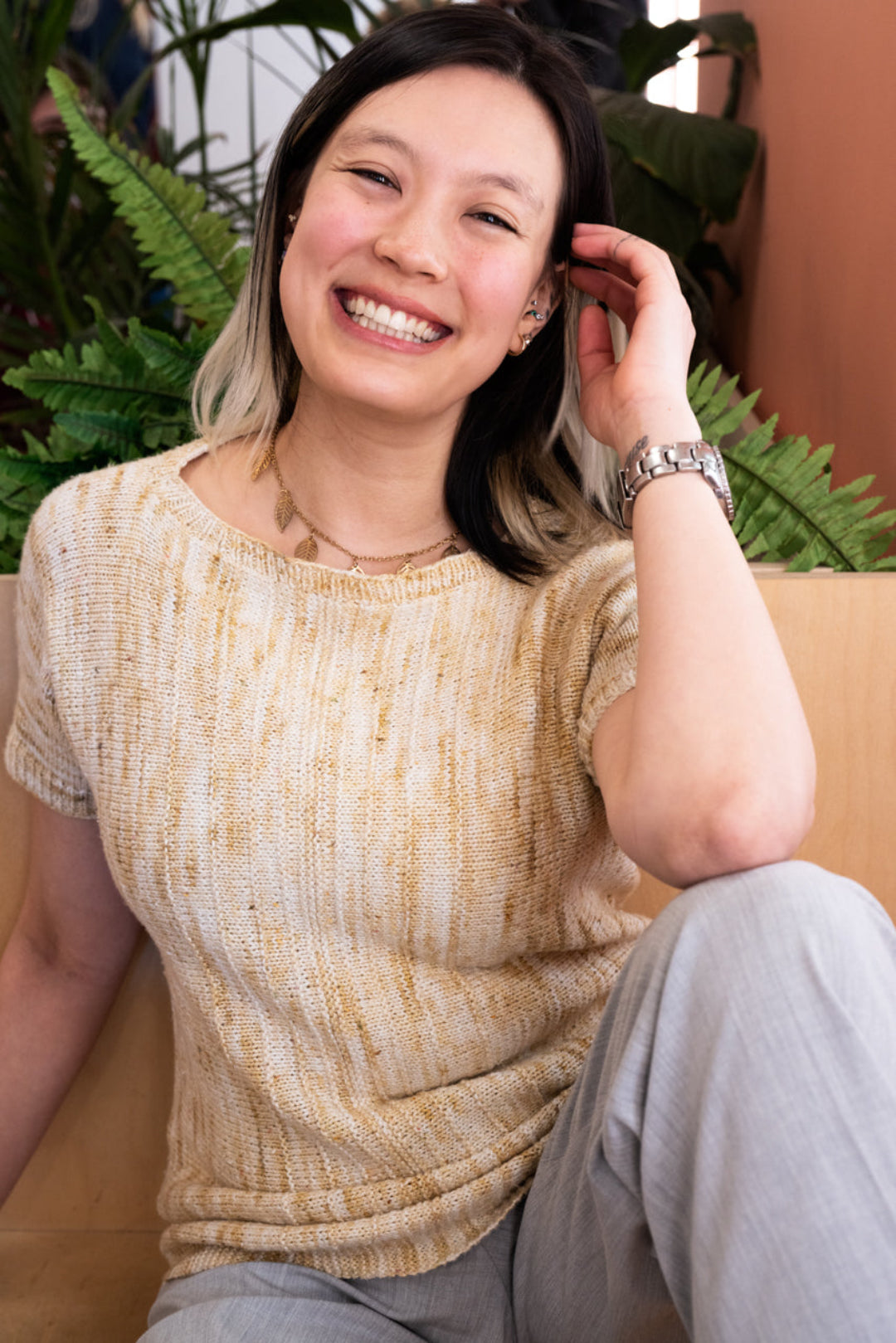 Vertiligne Pullover | Free knitting pattern and Optional Kits
