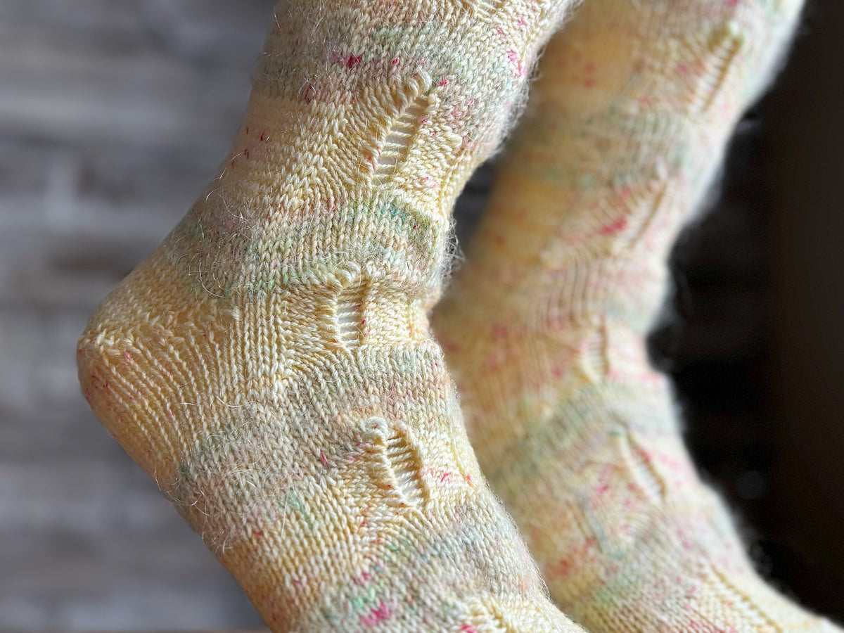 Chevy Chevron Socks | Knitting pattern and Optional kits
