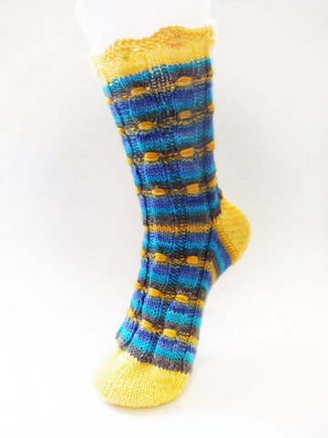 Socks pattern Tresors - Biscotte Yarns