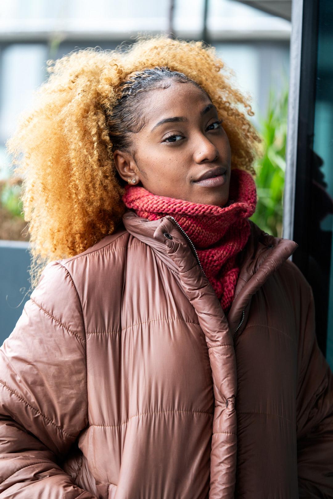 Highland Hug cowl knitting pattern