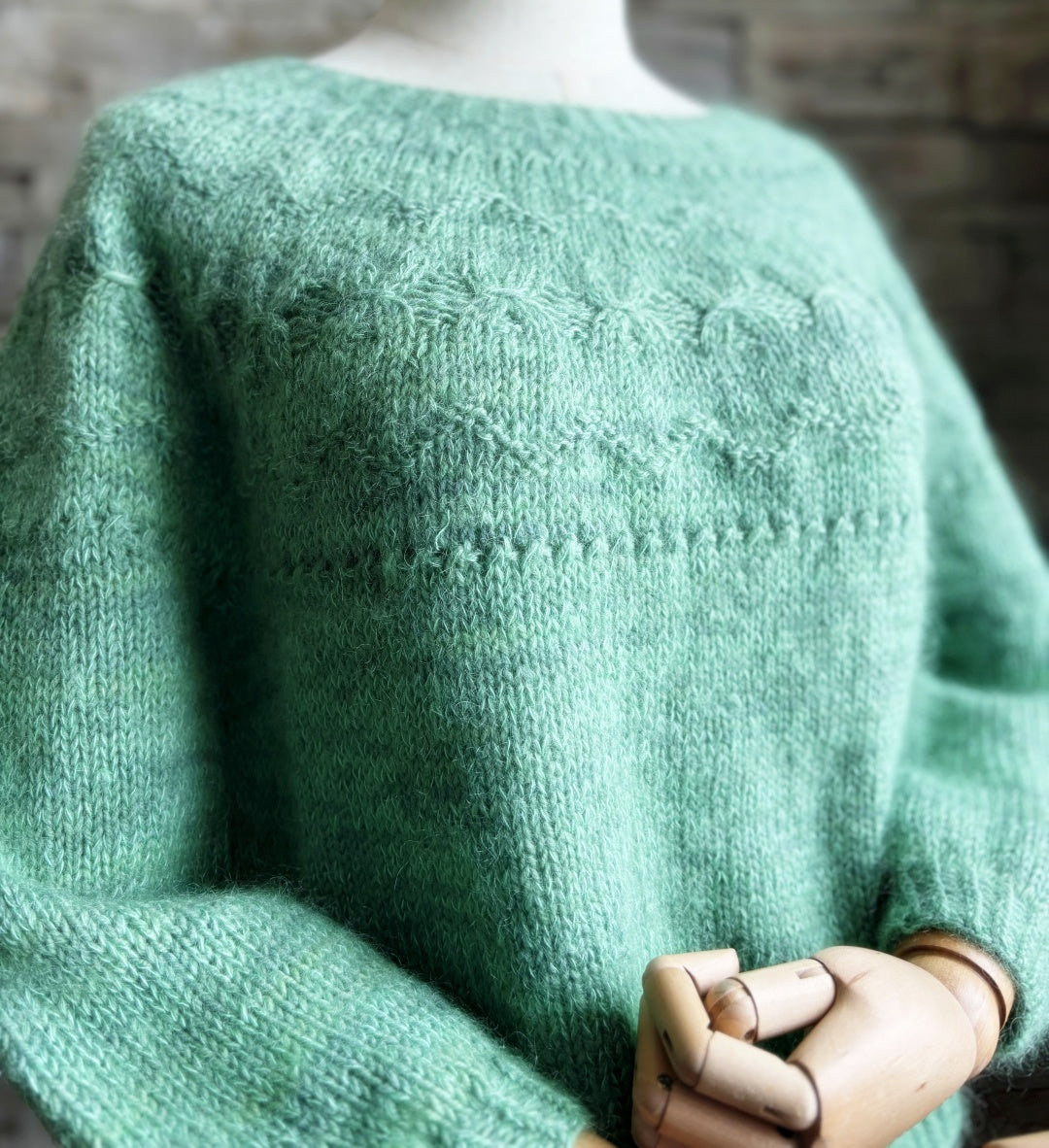 Pretty Ribbons Pullover | Knitting Pattern and Optional Kits