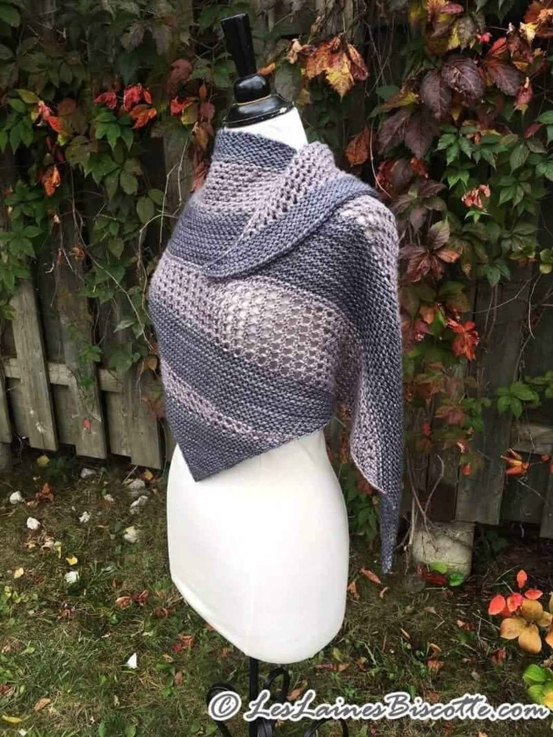 Biscornu Shawl | Knitting pattern and Optional Kits