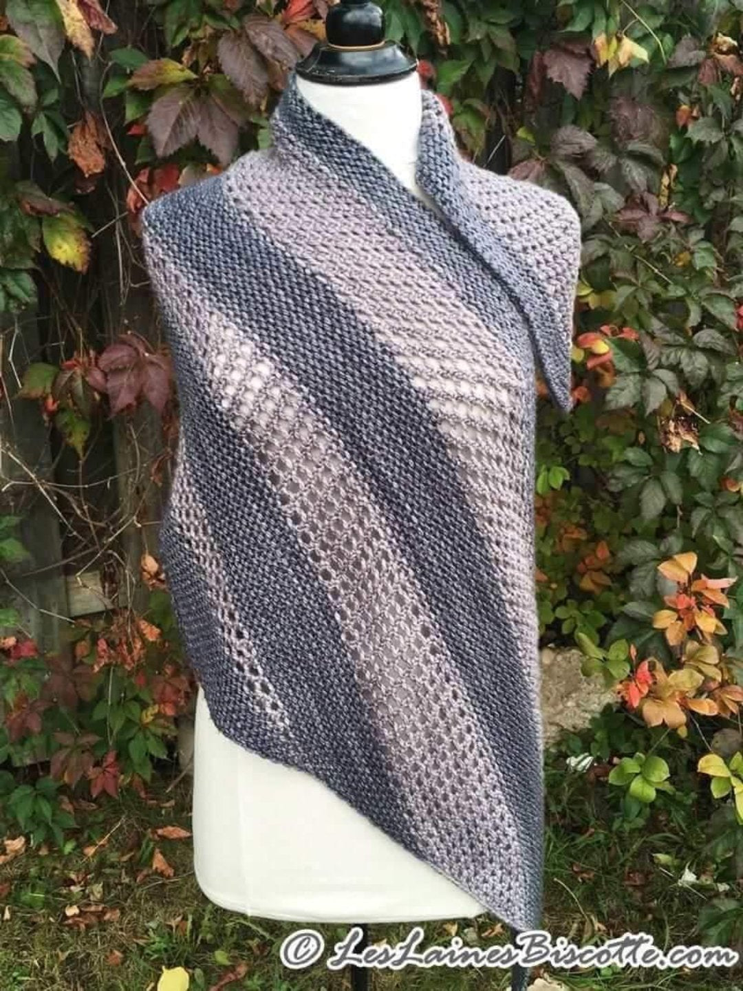 Biscornu Shawl | Knitting pattern and Optional Kits
