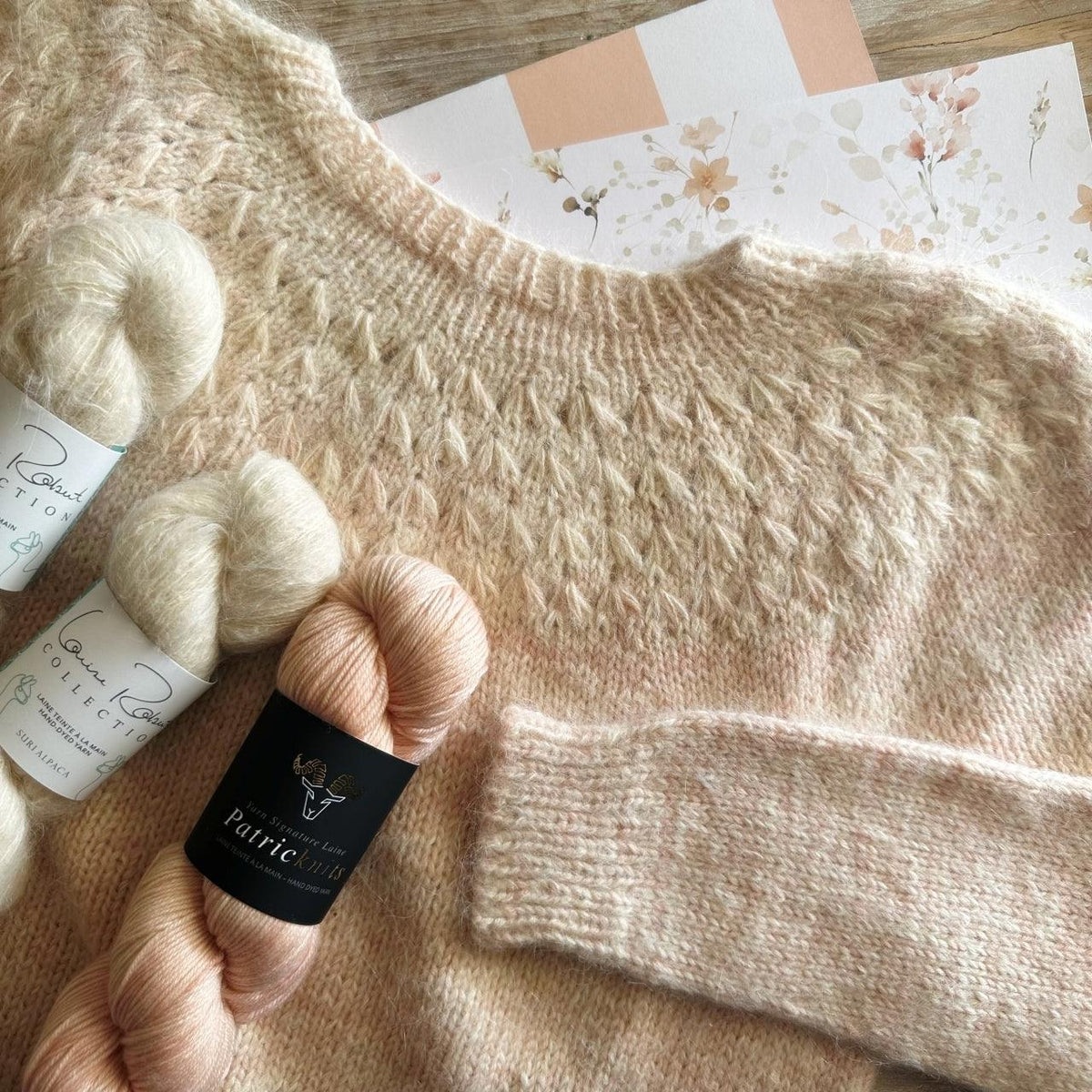 Peachesse Pullover | Knitting kit - Biscotte Yarns