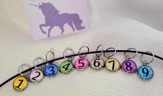 Numbered Stitch Markers by Arte Brunelle - Biscotte Yarns