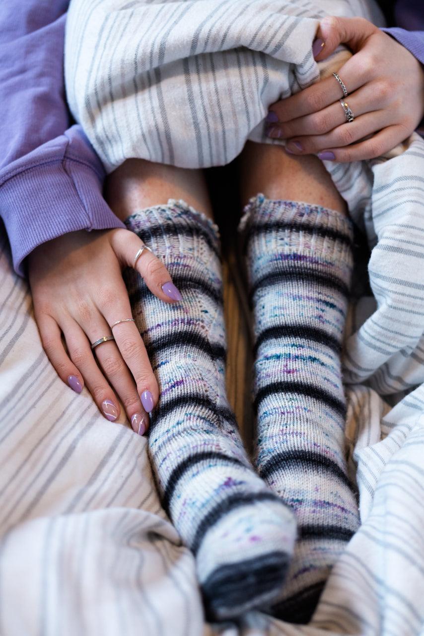 Funky Town Sock Pattern - Biscotte Yarns