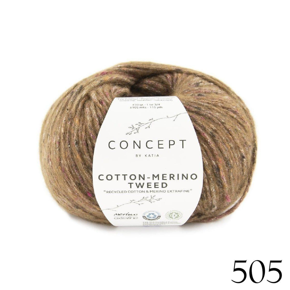 Katia Concept - Cotton Merino Tweed - Biscotte Yarns