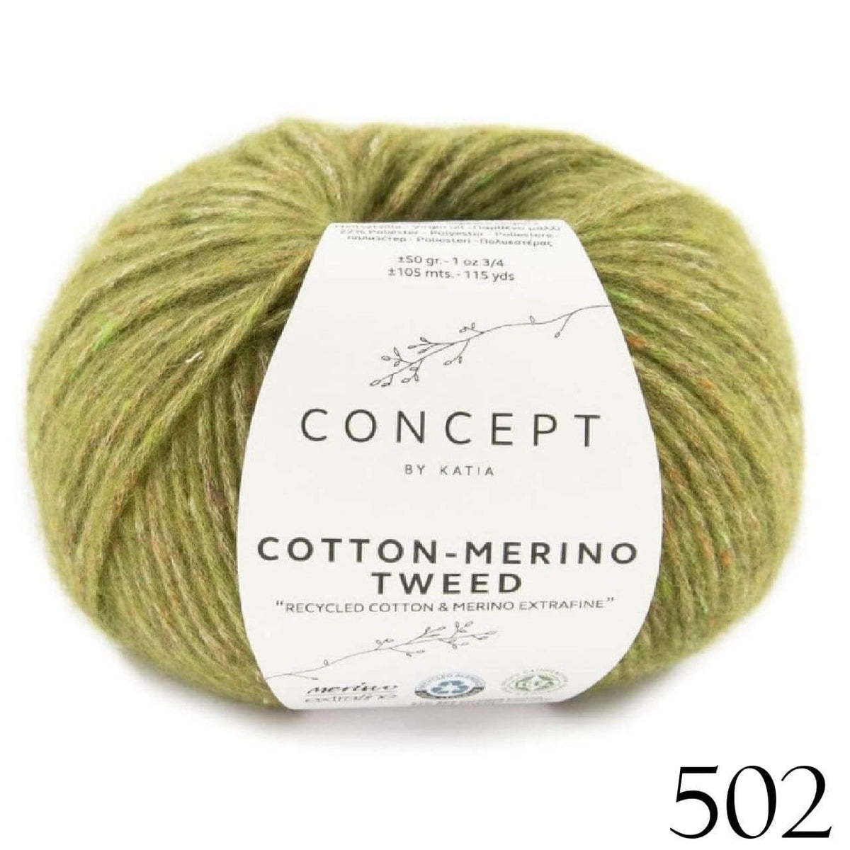 Katia Concept - Cotton Merino Tweed - Biscotte Yarns