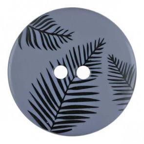 Round polyamide button | Fern Leaves - Biscotte Yarns