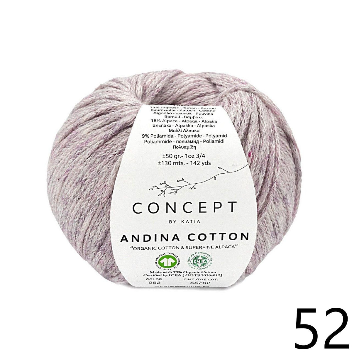 Andina Cotton - KATIA π¦ - Biscotte Yarns