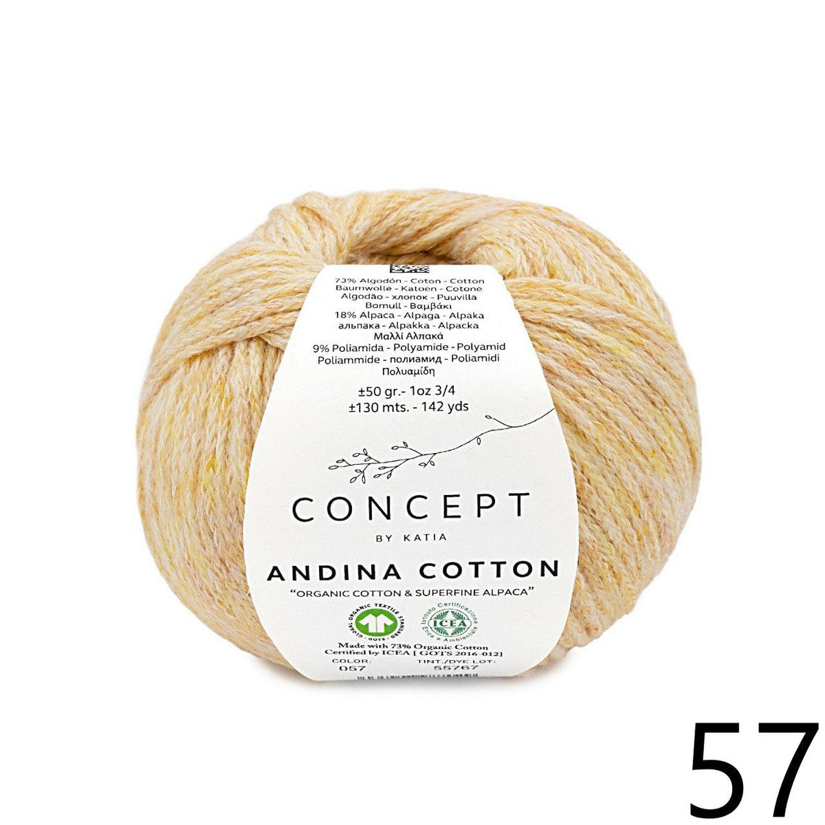 Andina Cotton - KATIA π¦ - Biscotte Yarns