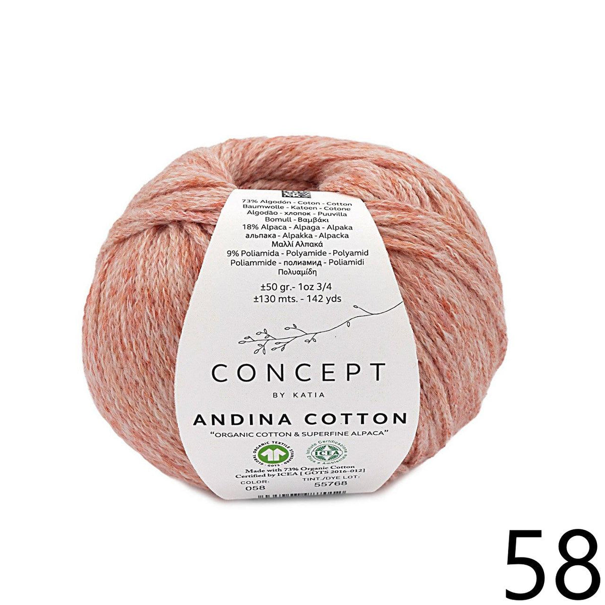 Andina Cotton - KATIA π¦ - Biscotte Yarns