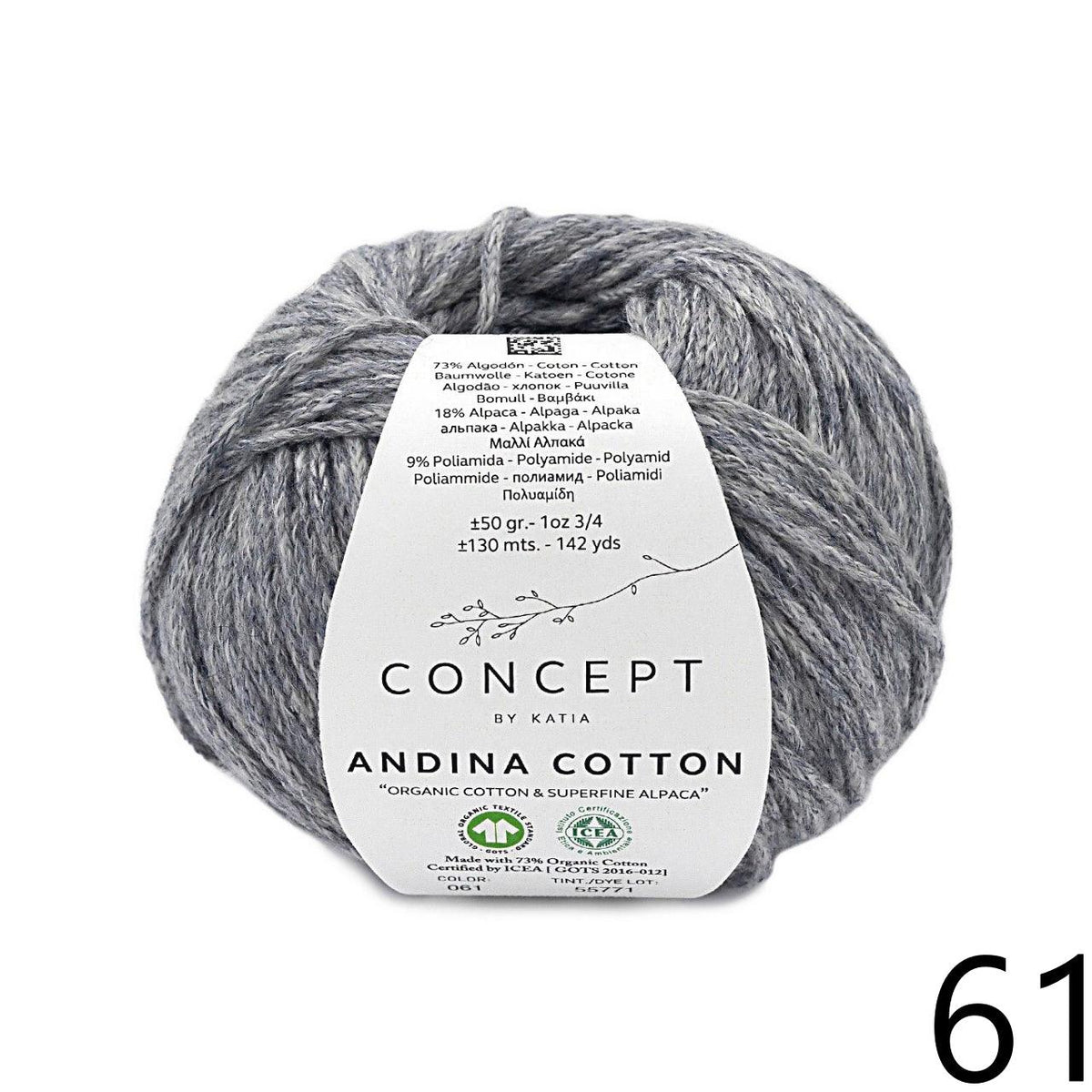 Andina Cotton - KATIA π¦ - Biscotte Yarns