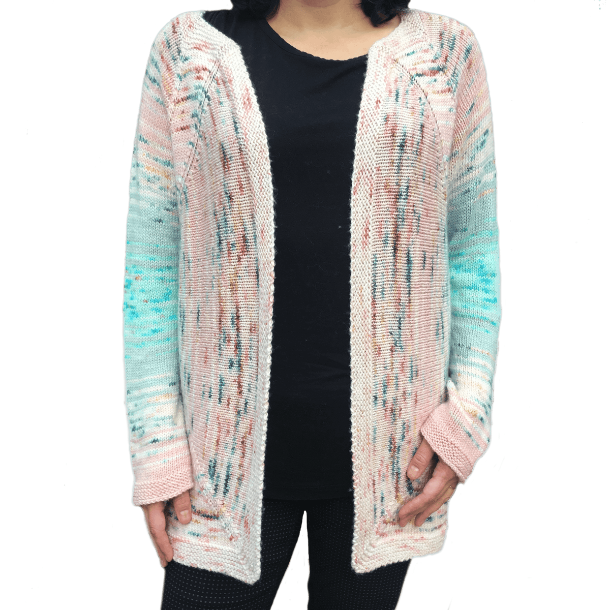 Knitting pattern - Vortex Cardigan - Biscotte Yarns