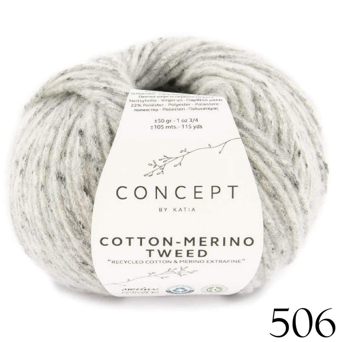 Katia Concept - Cotton Merino Tweed - Biscotte Yarns