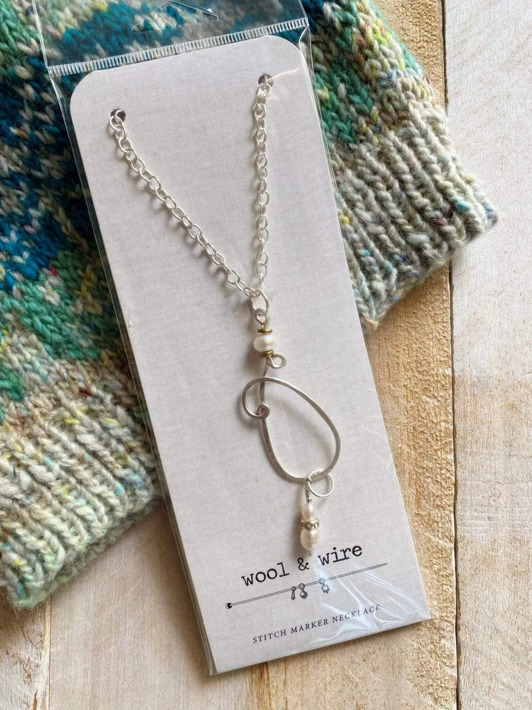 NNK Press Wool & Wire - Stitch marker necklace - Biscotte Yarns