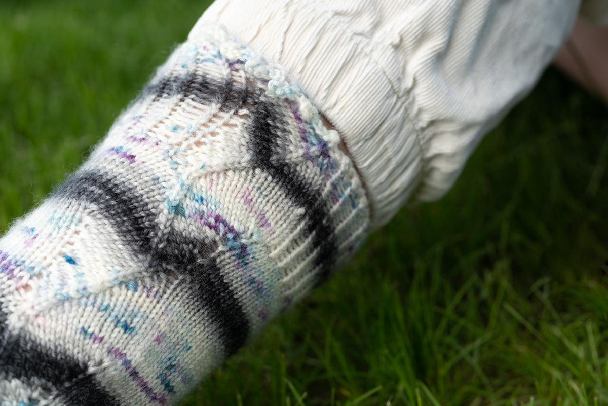 Funky Town Sock Pattern - Biscotte Yarns