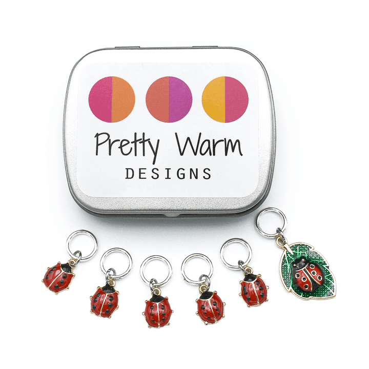 Stitch Markers for KNITTING - Pretty Warm Designs - Biscotte Yarns