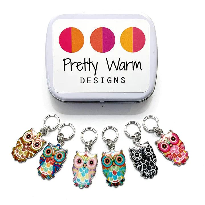 Stitch Markers for KNITTING - Pretty Warm Designs - Biscotte Yarns