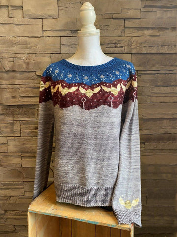 Quidditch Yoke Pullover | Knitting Pattern - Biscotte Yarns