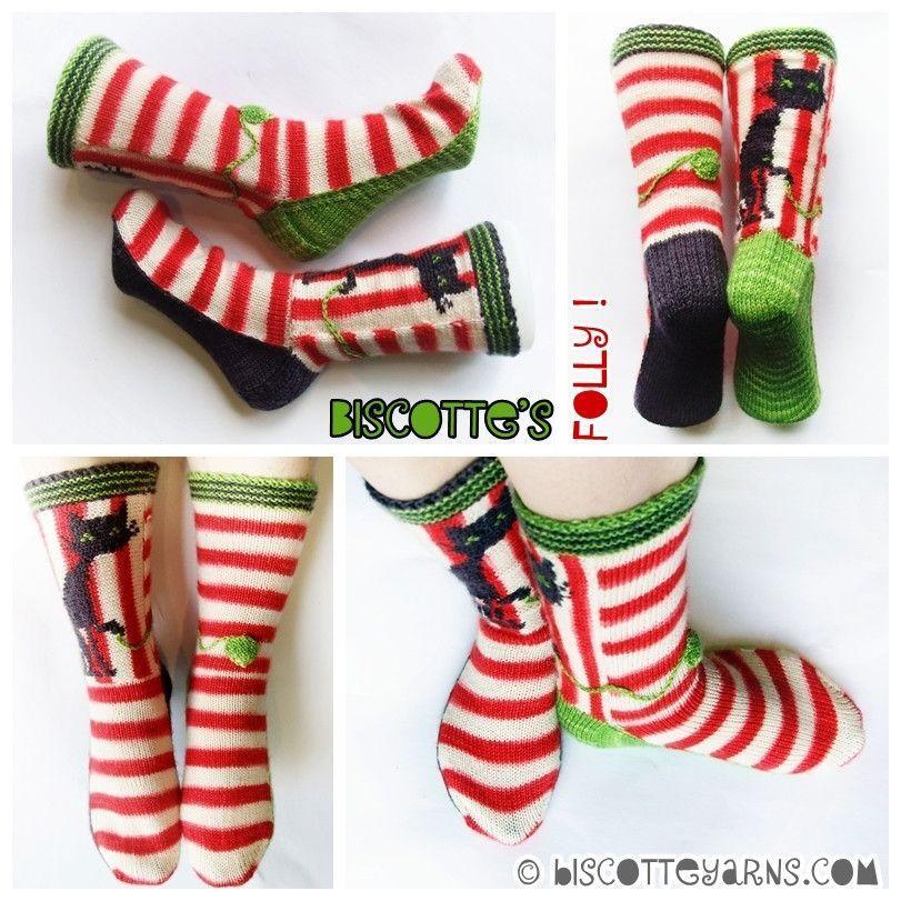 Biscotte's folly sock pattern - Biscotte yarns
