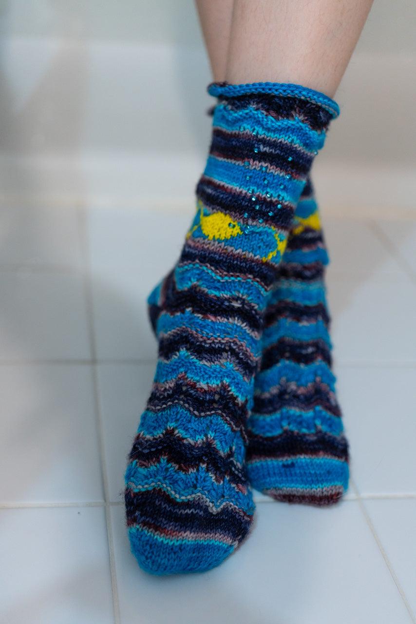 Oliver the Fish π Knitting kit - Biscotte Yarns