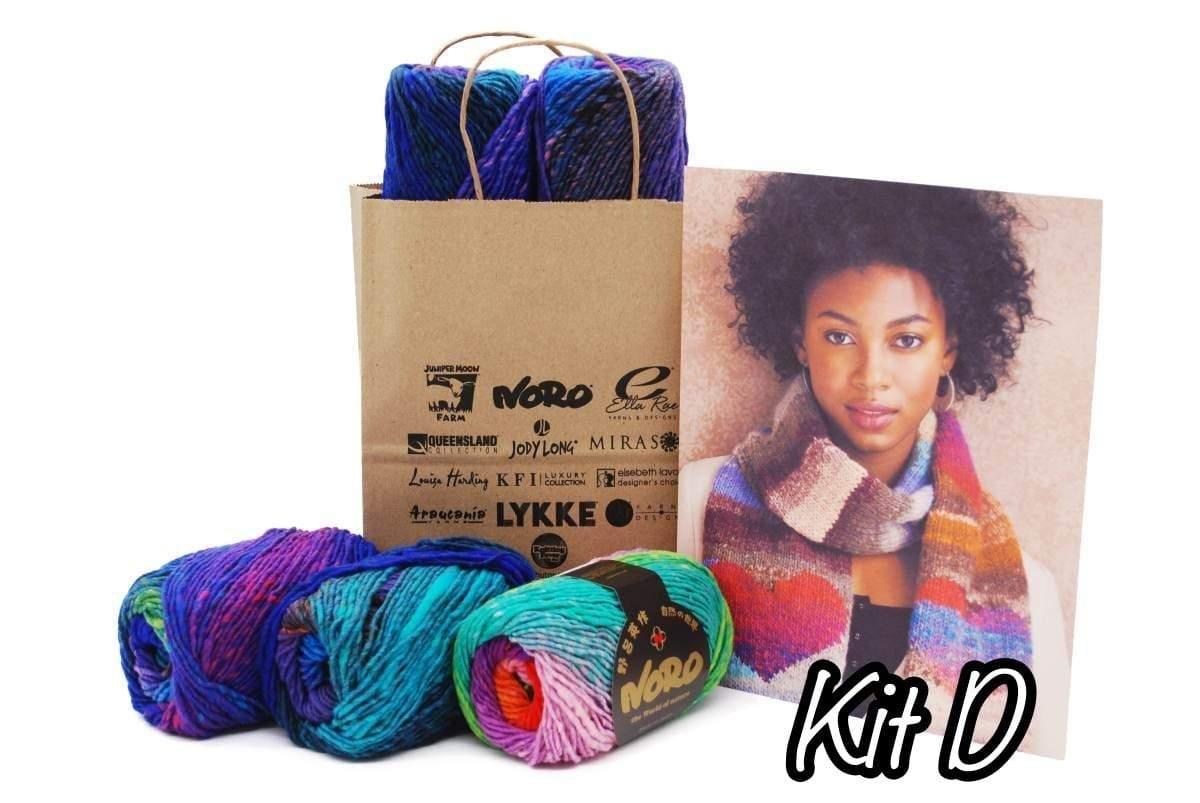 Kit Heart Scarf in Noro’s Kureyon - Biscotte Yarns