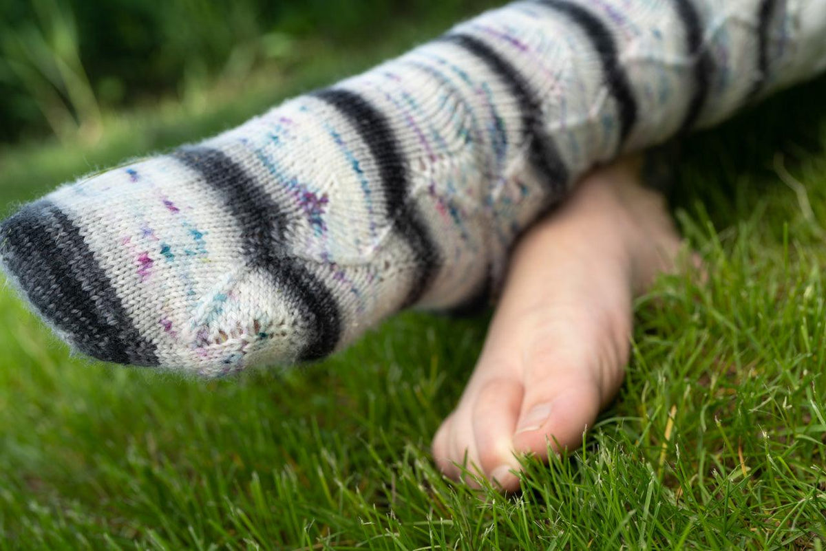 Funky Town Sock Pattern - Biscotte Yarns