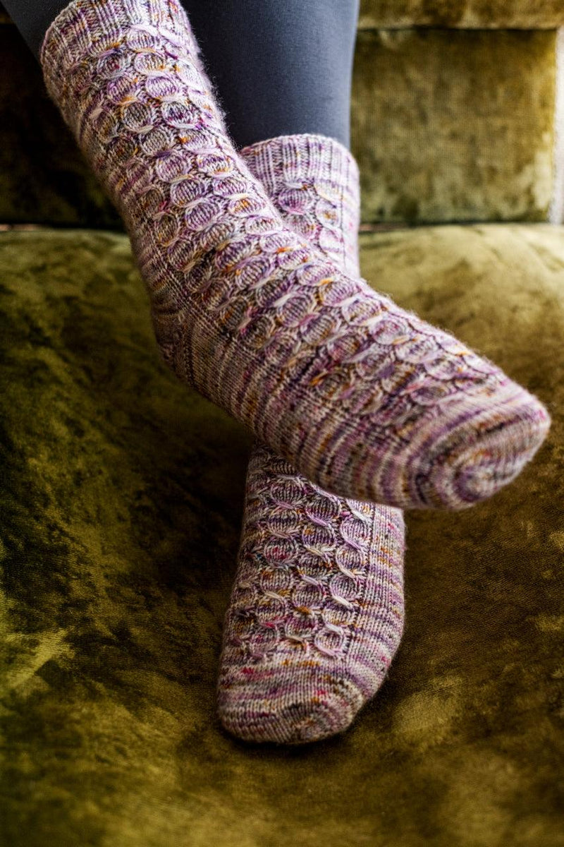 Prairie Spring Socks: Wonderful Pattern for Speckled Sock Yarn