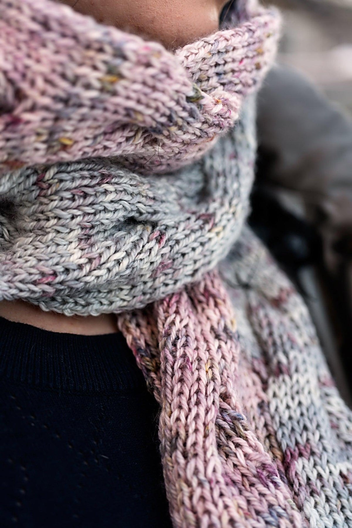 Scarf knitting pattern : Double Dk