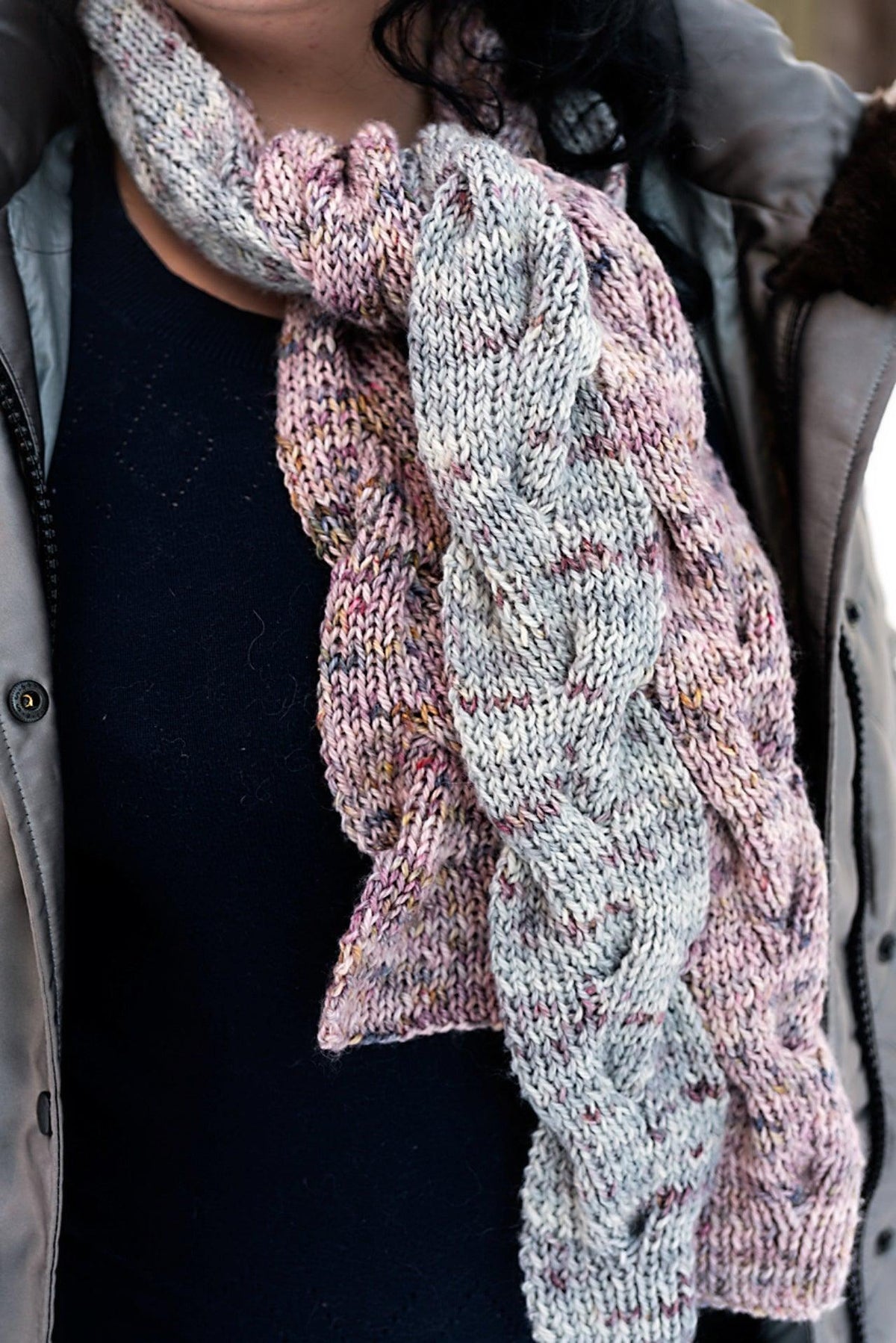 Scarf knitting pattern : Double Dk