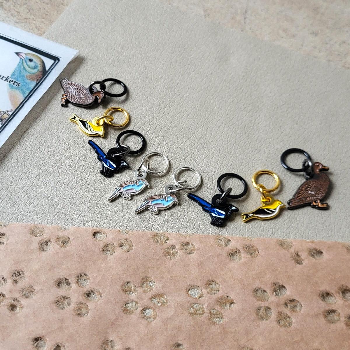 Stitch Markers - Firefly Notes - Biscotte Yarns
