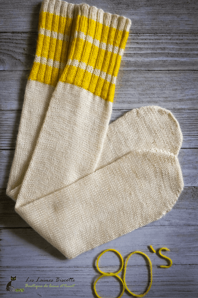 Flash Back to the 80's With Tube Socks - Biscotte Yarns