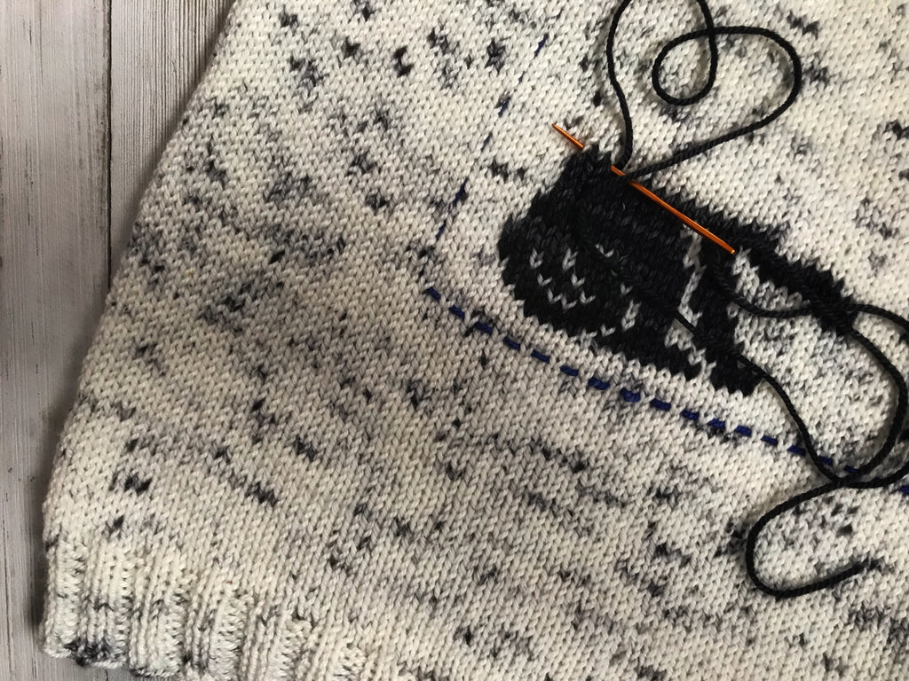 How to Double Stitch Designs on your Knits - Biscotte Yarns