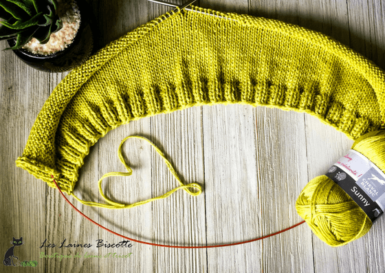 Sunny in Lemon Seams So Easy - Biscotte Yarns