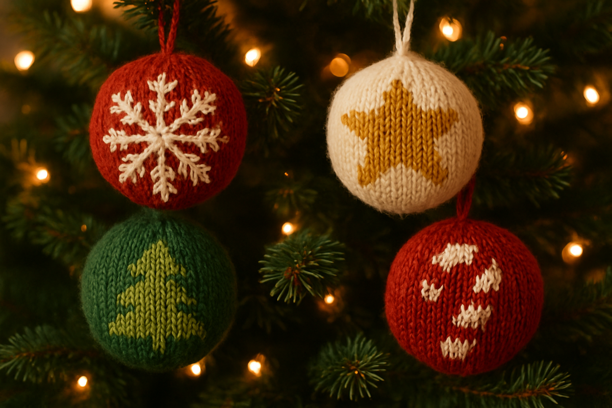 Knit Christmas Ornaments