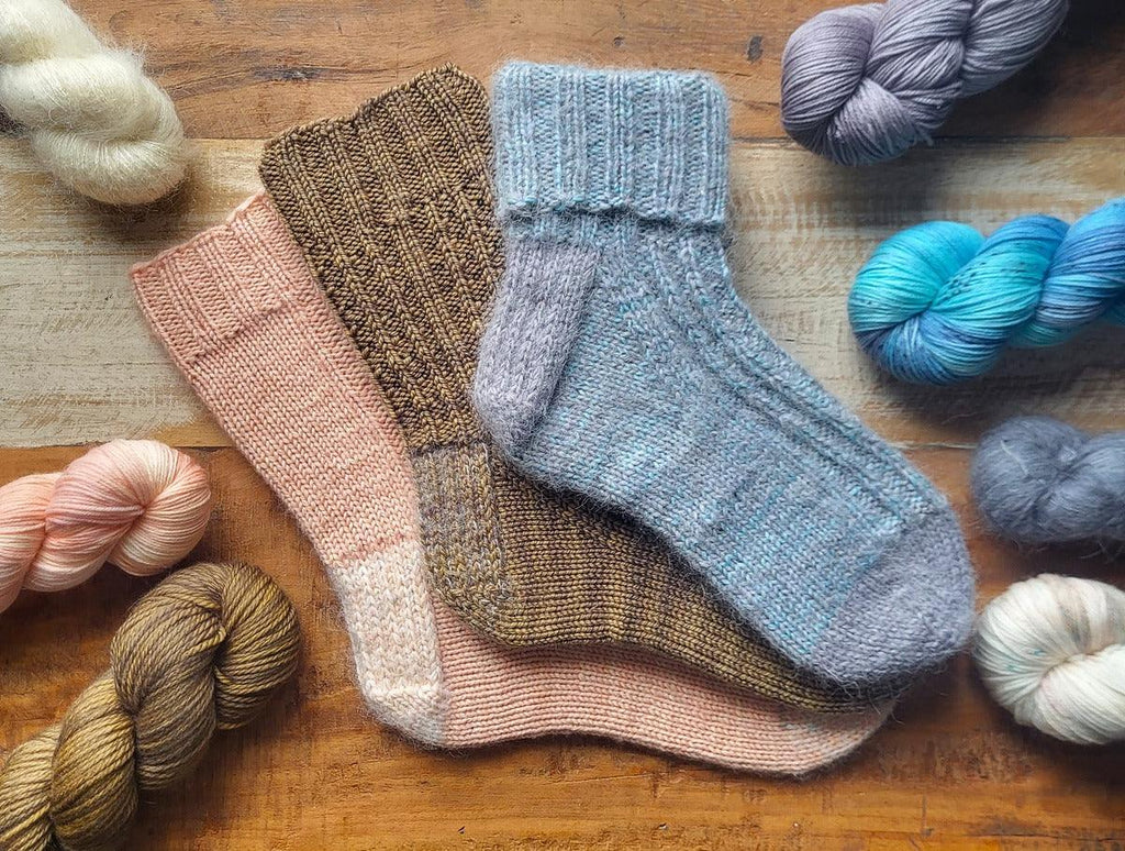 Cozy Socks Gift Set | Knitting kit - Biscotte Yarns
