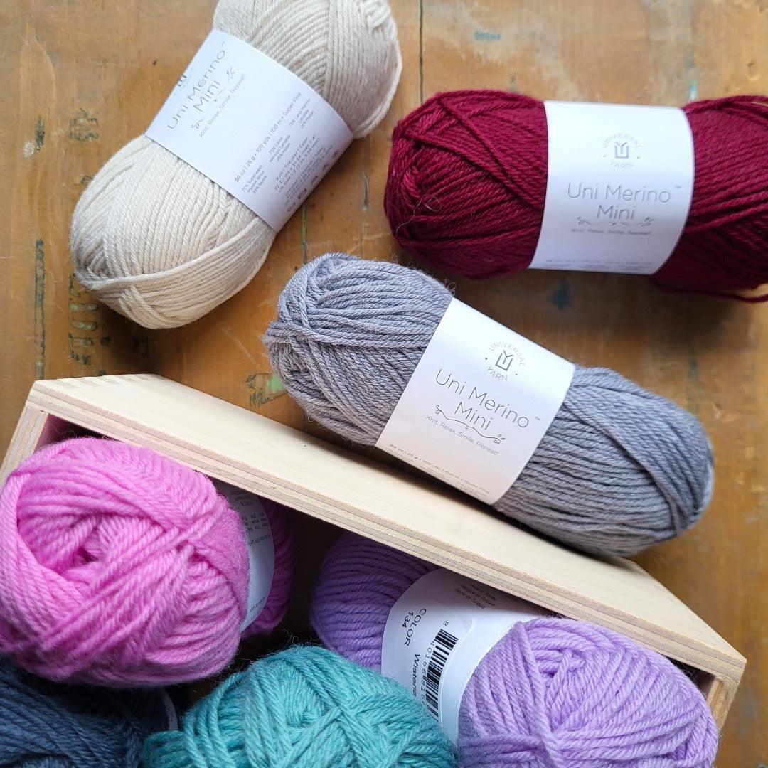 Uni Merino Mini Skeins - 25g - UNIVERSAL - Biscotte Yarns