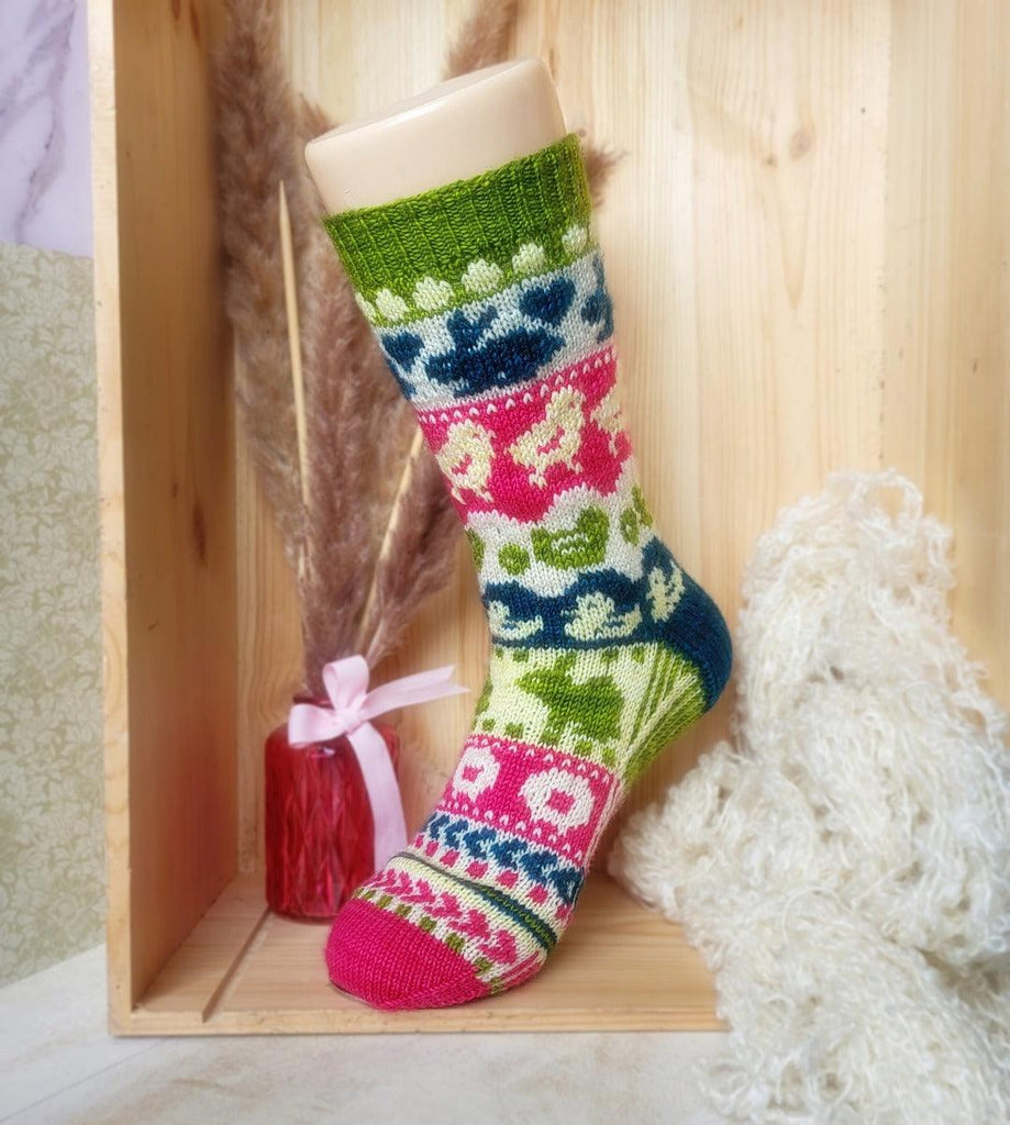 Some-bunny to love socks knitting pattern & knitting kits
