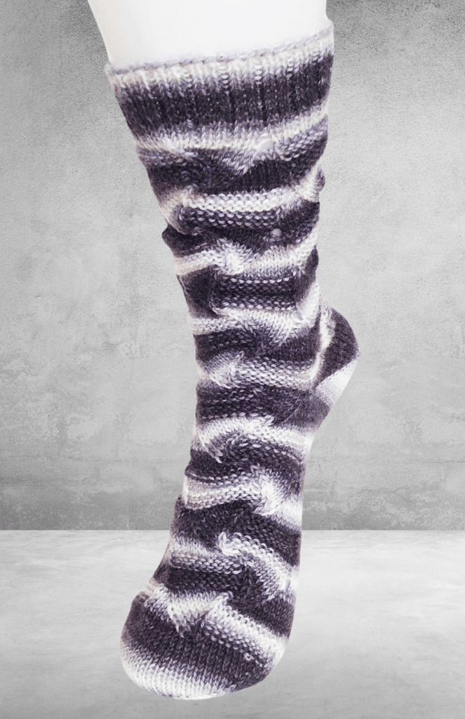 Charivari sock pattern - Biscotte Yarns