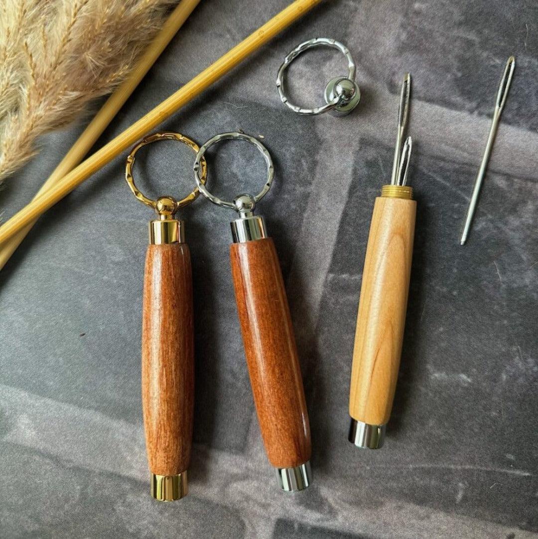 Wooden Needle Holder