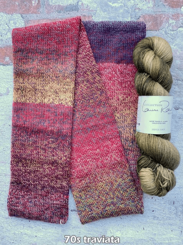 Knitting kit Shawl Xcaret - TWISTABELLA & SUPER SOCK VERSION - Biscotte Yarns