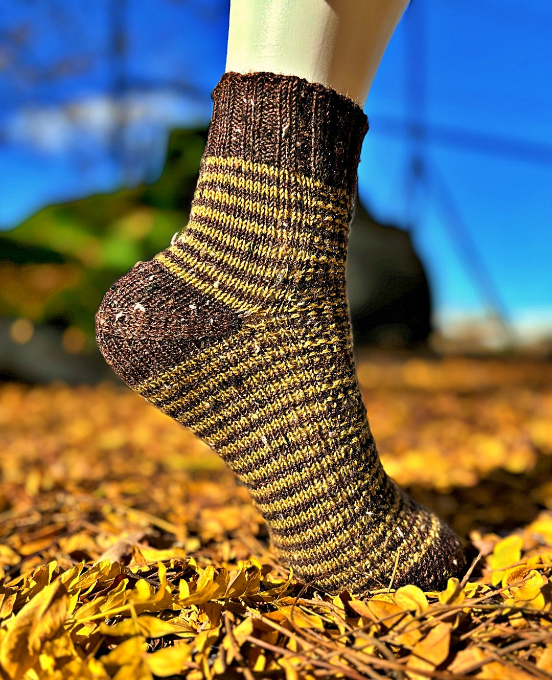 Textured Tweed Socks | Knitting pattern with or without yarns