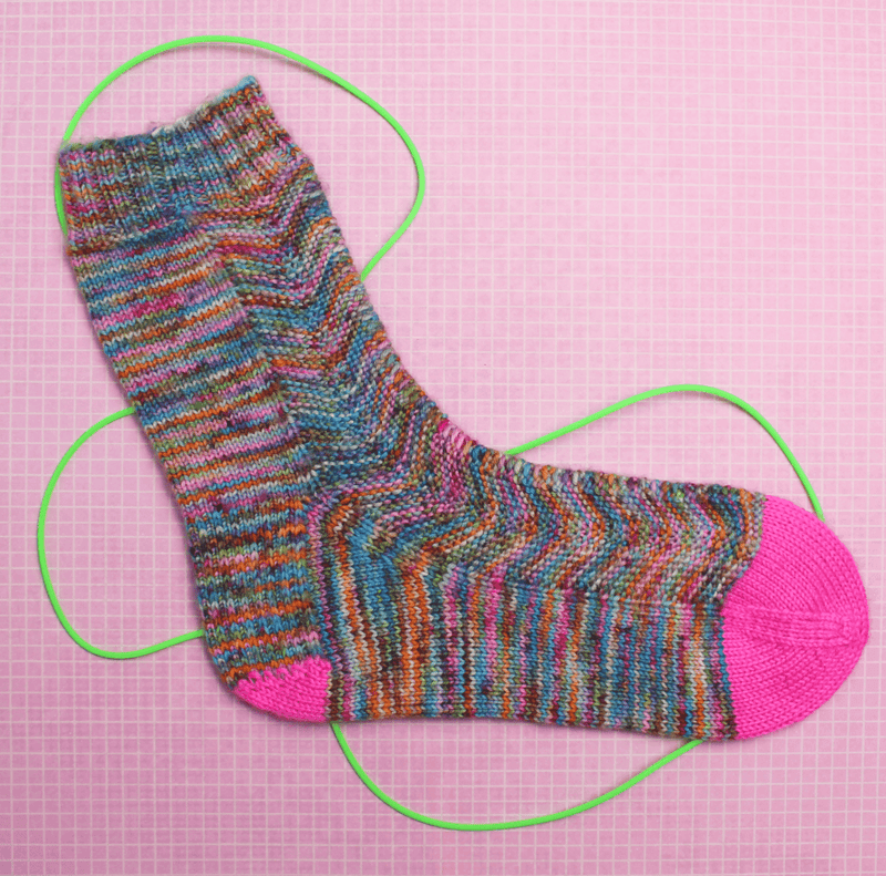 Candy Crushed Socks - KNITTING KIT - Biscotte Yarns